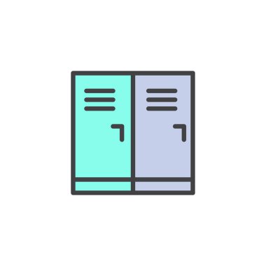 Soyunma odası anahat simgesini dolu