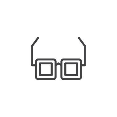 Güneş gözlük anahat simgesini