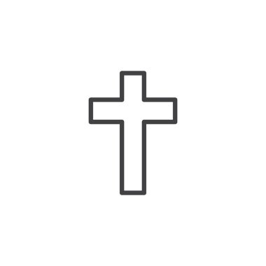 Din çapraz anahat simgesini