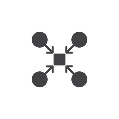 Ekip çalışması yapısı vektör simgesi