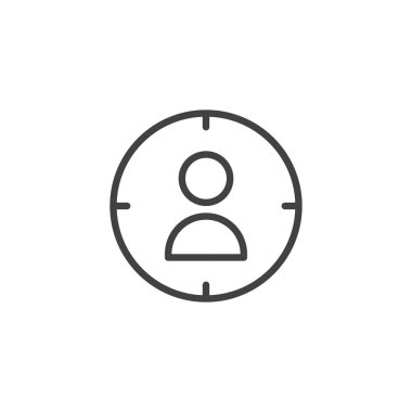 Kullanıcı profili anahat simgesini