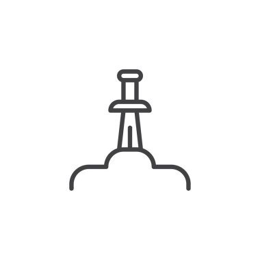 Excalibur kılıcı anahat simgesini