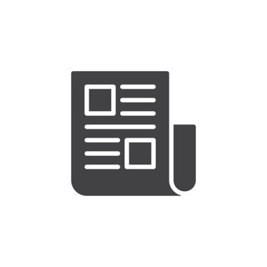 Gazete vektör simgesi