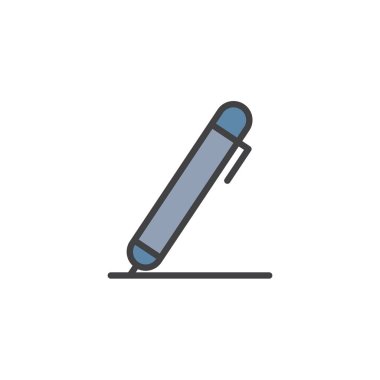 Topu kalem doldurulmuş anahat simgesi