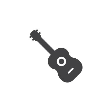 Akustik gitar vektör simgesi