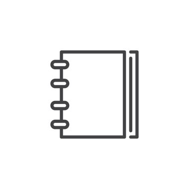 Spiral defter anahat simgesini