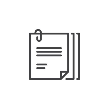 Dosya eklemek anahat simgesini