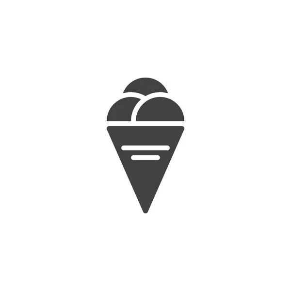 Helado cono vector icono — Archivo Imágenes Vectoriales