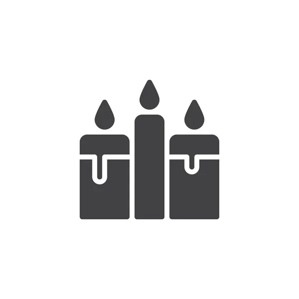 Velas Vector Icono — Vector de stock