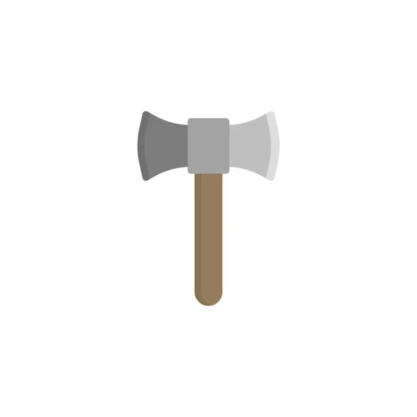 Axe weapon flat icon — Stock Vector