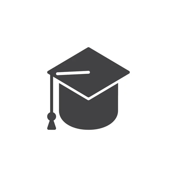 Icône vectorielle de chapeau de graduation — Image vectorielle