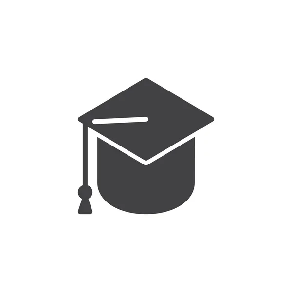 Graduación tapa vector icono — Archivo Imágenes Vectoriales