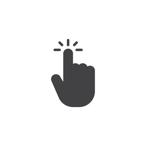 Clique ícone vetor mão — Vetor de Stock