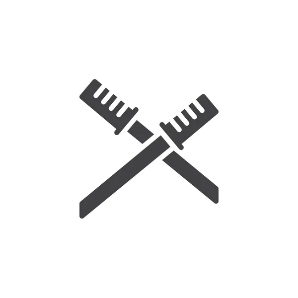 Katana espada vector icono — Archivo Imágenes Vectoriales