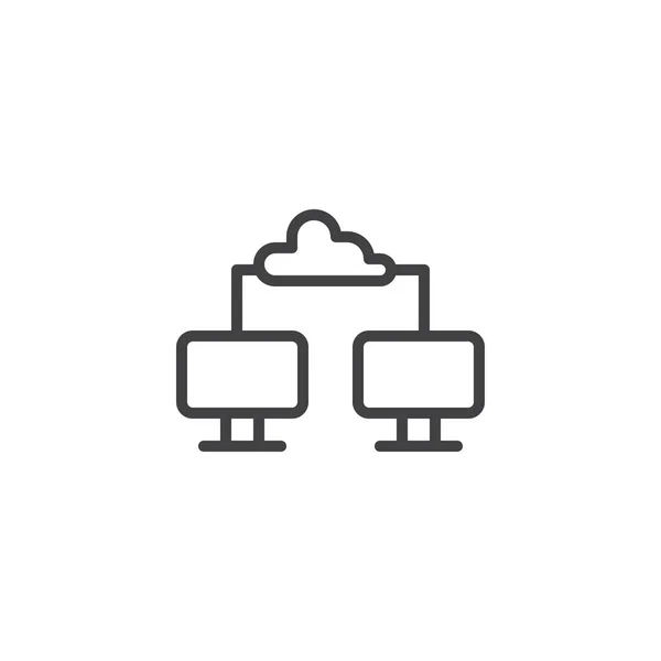 Cloud Connectivity outline icon