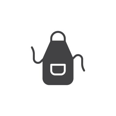 Mutfak önlüğü vektör simgesi