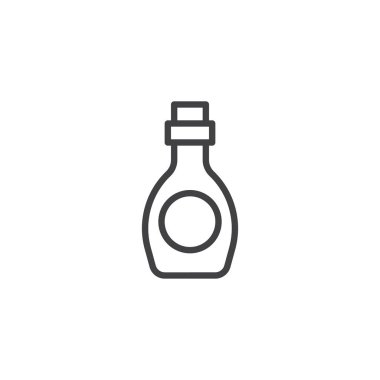 Şurubu şişe dondurma anahat simgesi