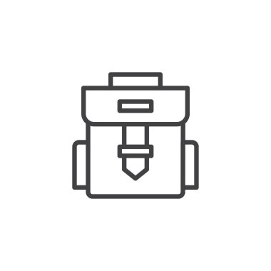 Sırt çantası anahat simgesini