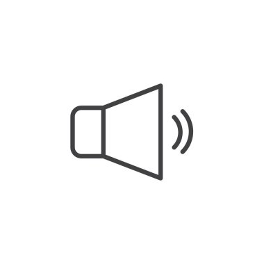 Ses hoparlör anahat simgesini