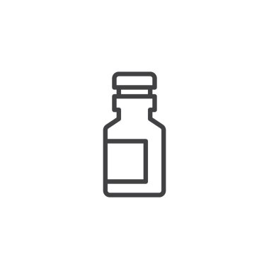 Tıp şişe anahat simgesini