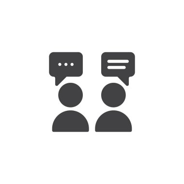 Konuşma kare vektör simge grubu