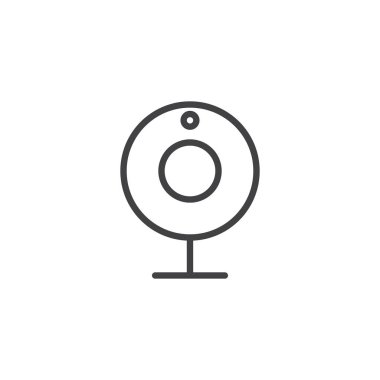 Web kamera anahat simgesi