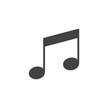 müzik nota vektör simgesi