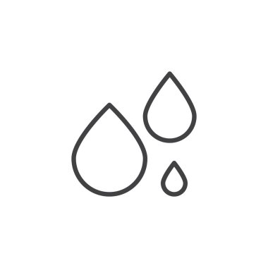 Su damla anahat simgesini