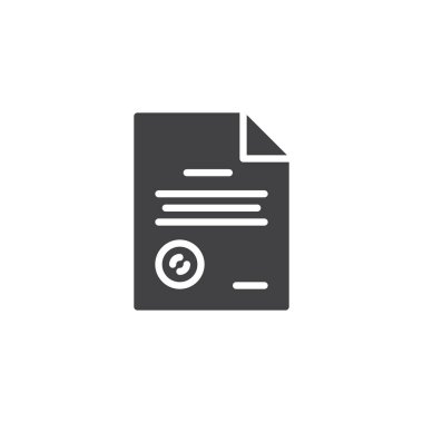 belge dosya vektör simgesi