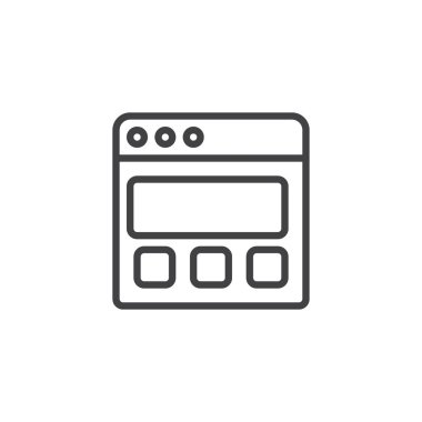 Web sayfası anahat simgesini