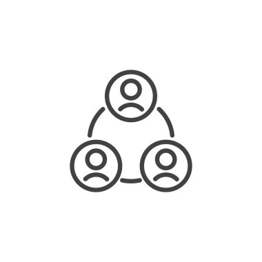 Birden çok kullanıcı anahat simgesini