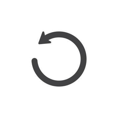 Vektör simgesi geri al