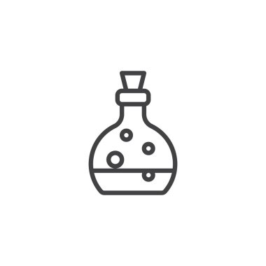 İksir şişesi anahat simgesini