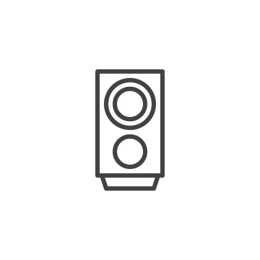 Ses hoparlör anahat simgesi