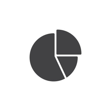 pasta grafiği vektör simgesi