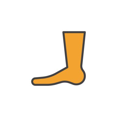 Mısır bacak anahat simgesini dolu