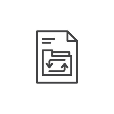 Klasör dosya belge anahat simgesini Yenile