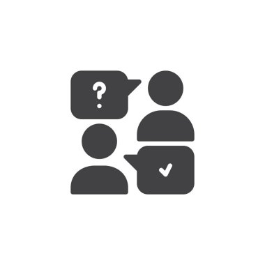 görüşme vektör simgesi