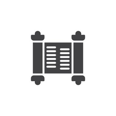 Kutsal kaydırma vektör simgesi