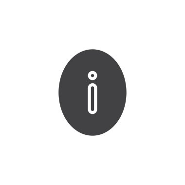 Bilgi işareti vektör simgesi