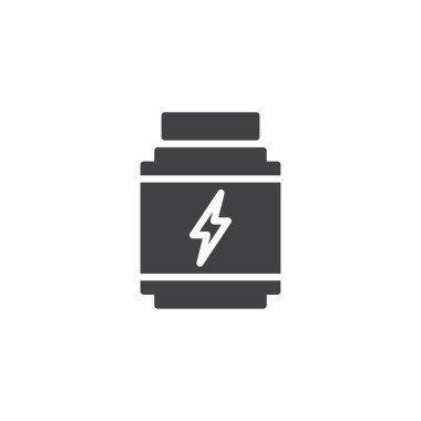 Protein konteyner vektör simgesi