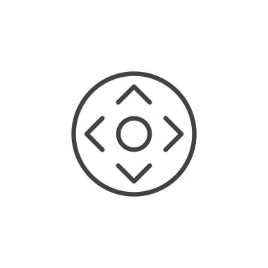 Kontrol düğme anahat simgesi