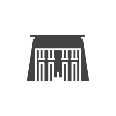 Mısır Tapınağı vektör simgesi