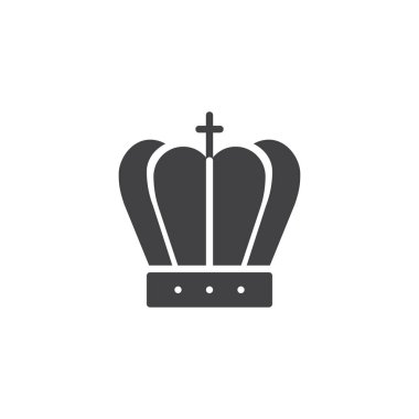 kraliyet taç vektör simgesi
