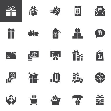 Hediye Icons set vektör