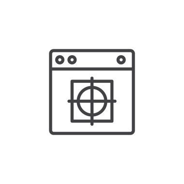 Anahat simgesini çizim ile örümcek ağı kaş