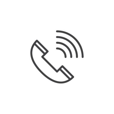 Telefon görüşmesi anahat simgesini