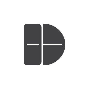 tıp uyuşturucu vektör simgesi