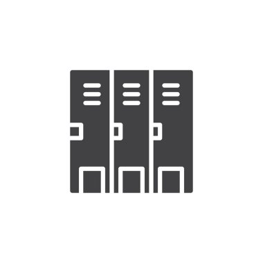 Soyunma odası vektör simgesi