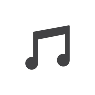 müzik notu vektör simgesi